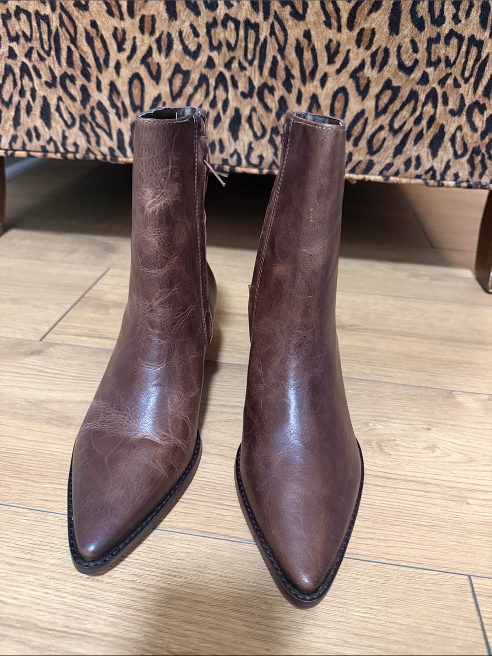 Matisse Caty Women's Pointed-Toe Leather Ankle Boots - Brown
